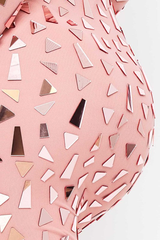 All Eye's On Me Mirror Mini Dress