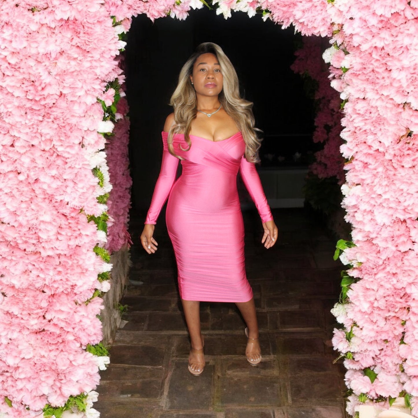 Black Barbie Satin Dress