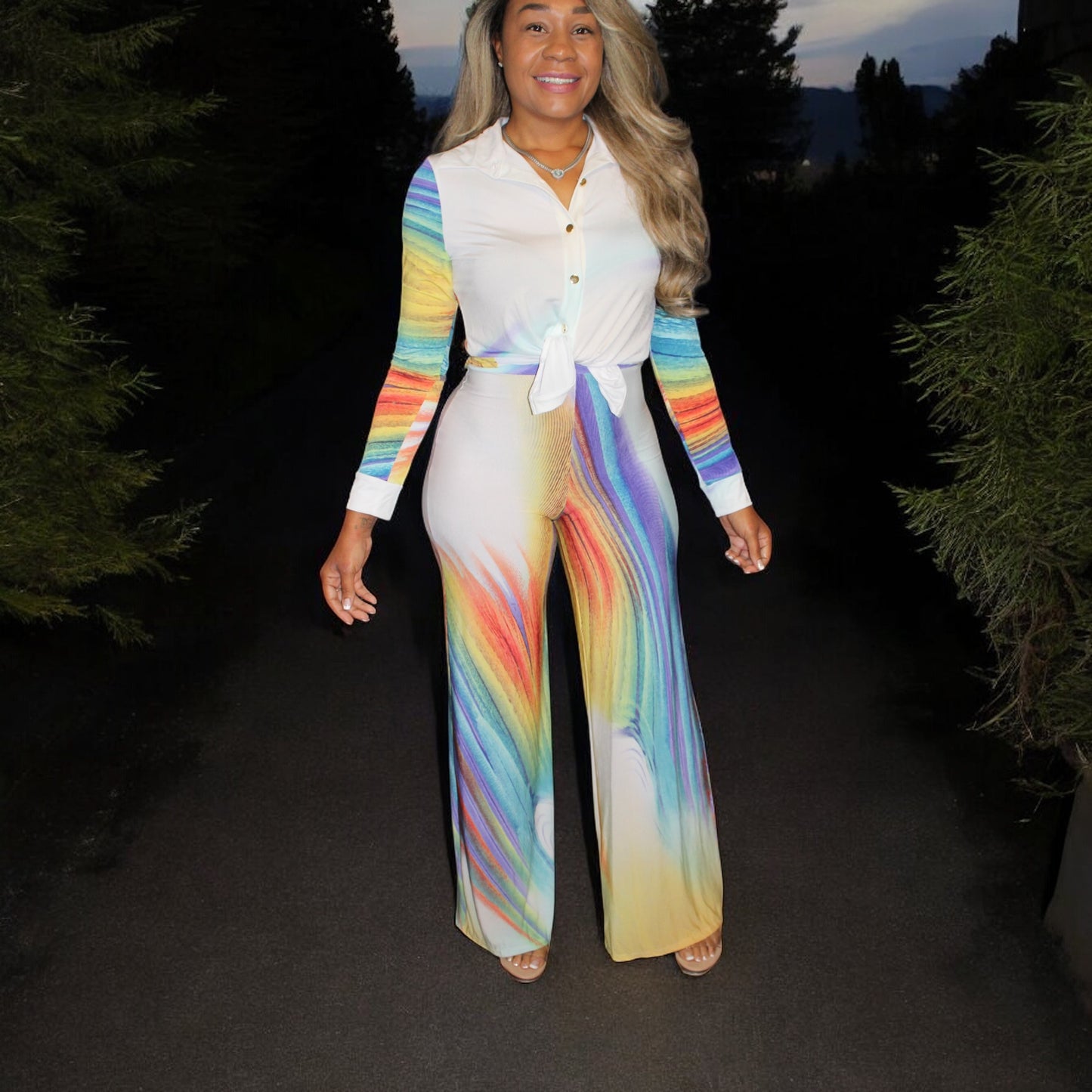 Picasso Off White Pant Suit